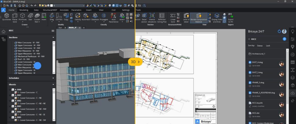 Bricscad Bim - Building Information Modeling In Cad Software - Home Of 