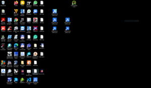Multiple BricsCAD installation icons desktop