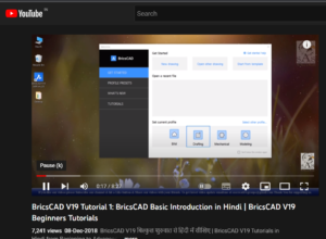 BricsCAD Videos in Hindi : An SAS Group-Designsense-Bricsys Initiative