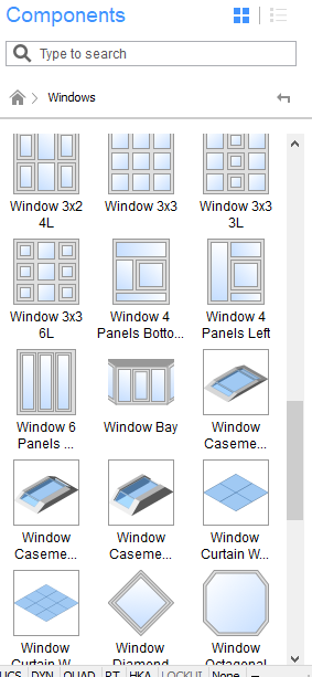 The Components Panel - BricsCAD BIM V19 – What’s New?