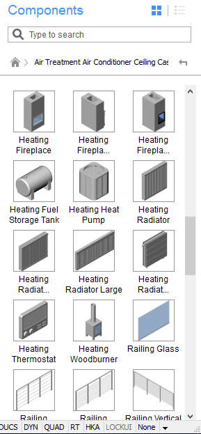 The Components Panel - BricsCAD BIM V19 – What’s New?