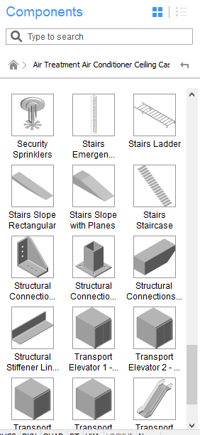 The Components Panel - BricsCAD BIM V19 – What’s New?