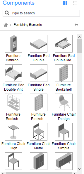 The Components Panel - BricsCAD BIM V19 – What’s New?