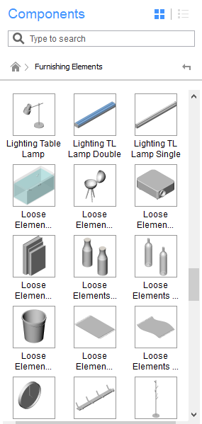 The Components Panel - BricsCAD BIM V19 – What’s New?