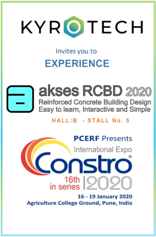 Rendezvous With AKSES-RCBD & BricsCAD Again in Pune: Meet us @ Constro 2020