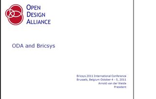 ODA and Bricsys - A presentation by Arnold Van der Weide