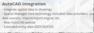 An AutoCAD Map Alternative: Spatial manager 4.0 with AutoCAD, BricsCAD & ZWCAD