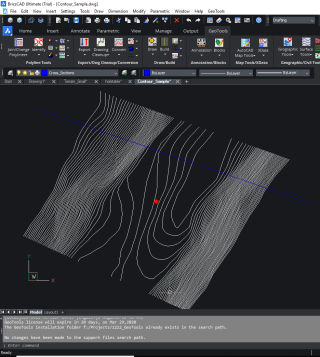 New Command: Stepped 3d Polyline, Island Areas and Contours From Surfaces: GeoTools-CADPower V 20.13 Update