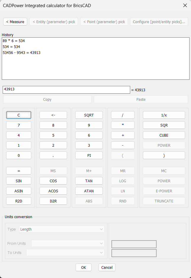 CADPower V 23.18 Now has a CALCULATOR tool