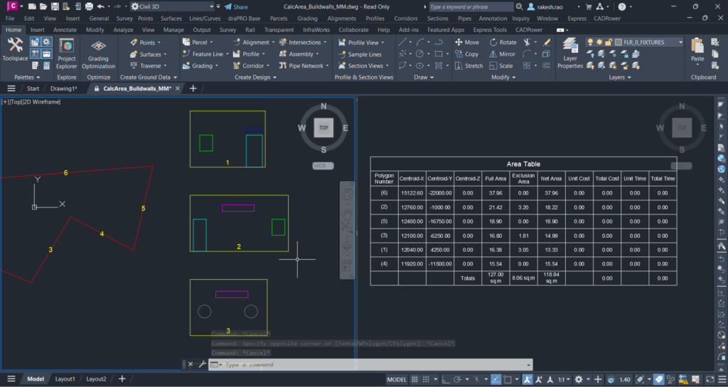 Calculate Polygon areas with island detection in AutoCAD - CADPower