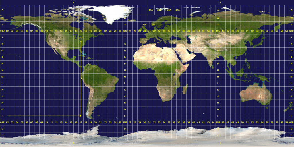 UTM Zones of the world