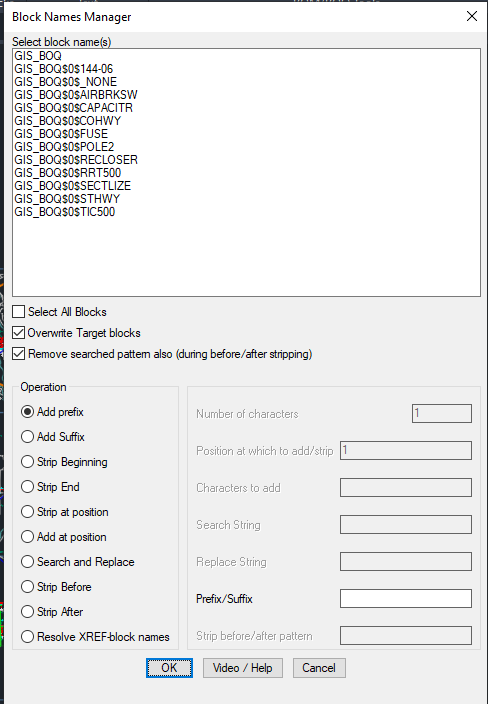 The Block Names Manager Tool in CADPower is CP_BLKMAN. Now, you can resolve created XREF created block names also.