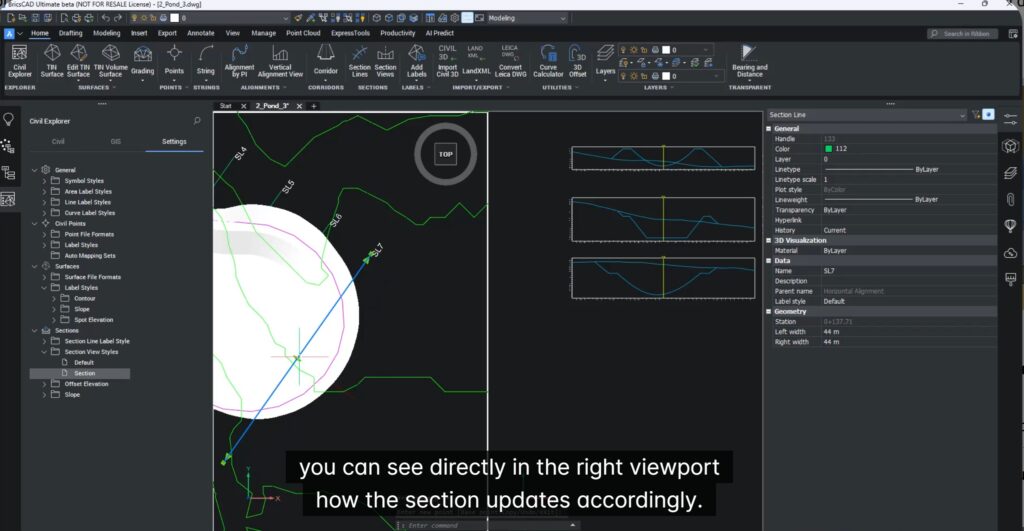 civil sections bricscad v26 img 5
