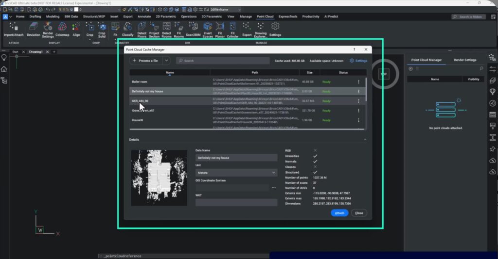 point clouds bricscad v26 img 1