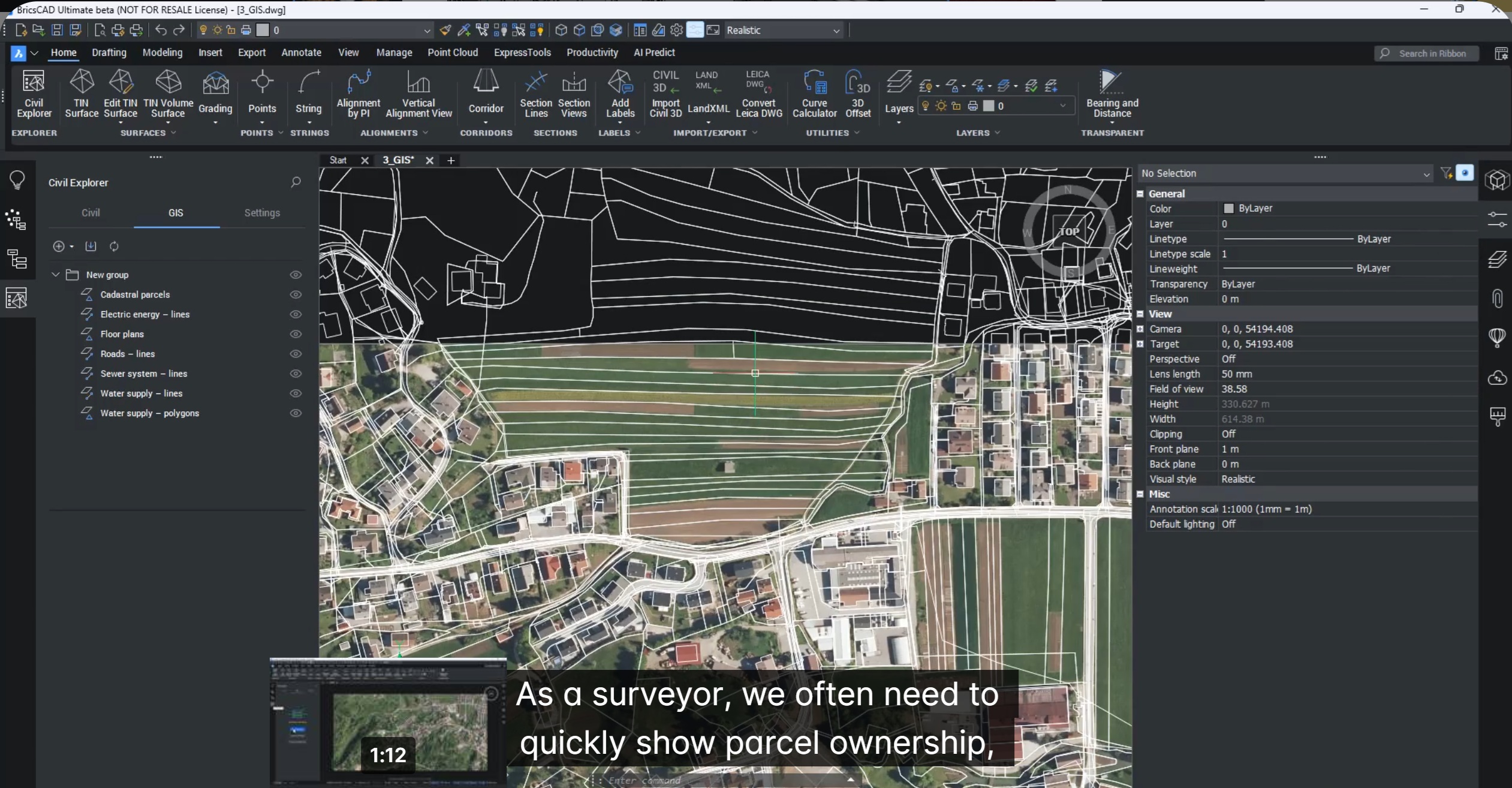 gis labels bricscad v26 img 1